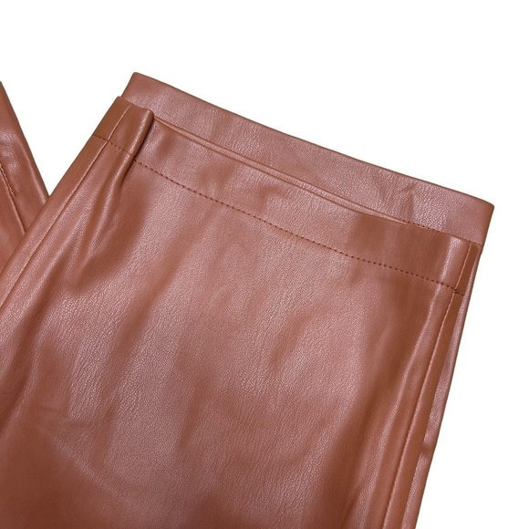 Blank NYC The Baxter Ribcage Straight Leg Faux Leather Pant Trouser Size 28 - Picture 9 of 12